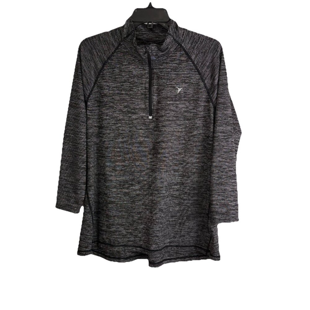 Old Navy Womens Jacket Adult Size XL Black Pullover Active Long Sleeve Running